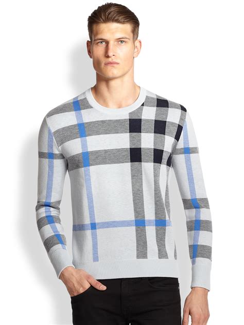 burberry check jumper|burberry sweaters for men.